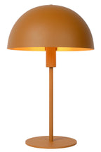 SIEMON - Tafellamp - Ø 25 cm - 1xE14 - Okergeel