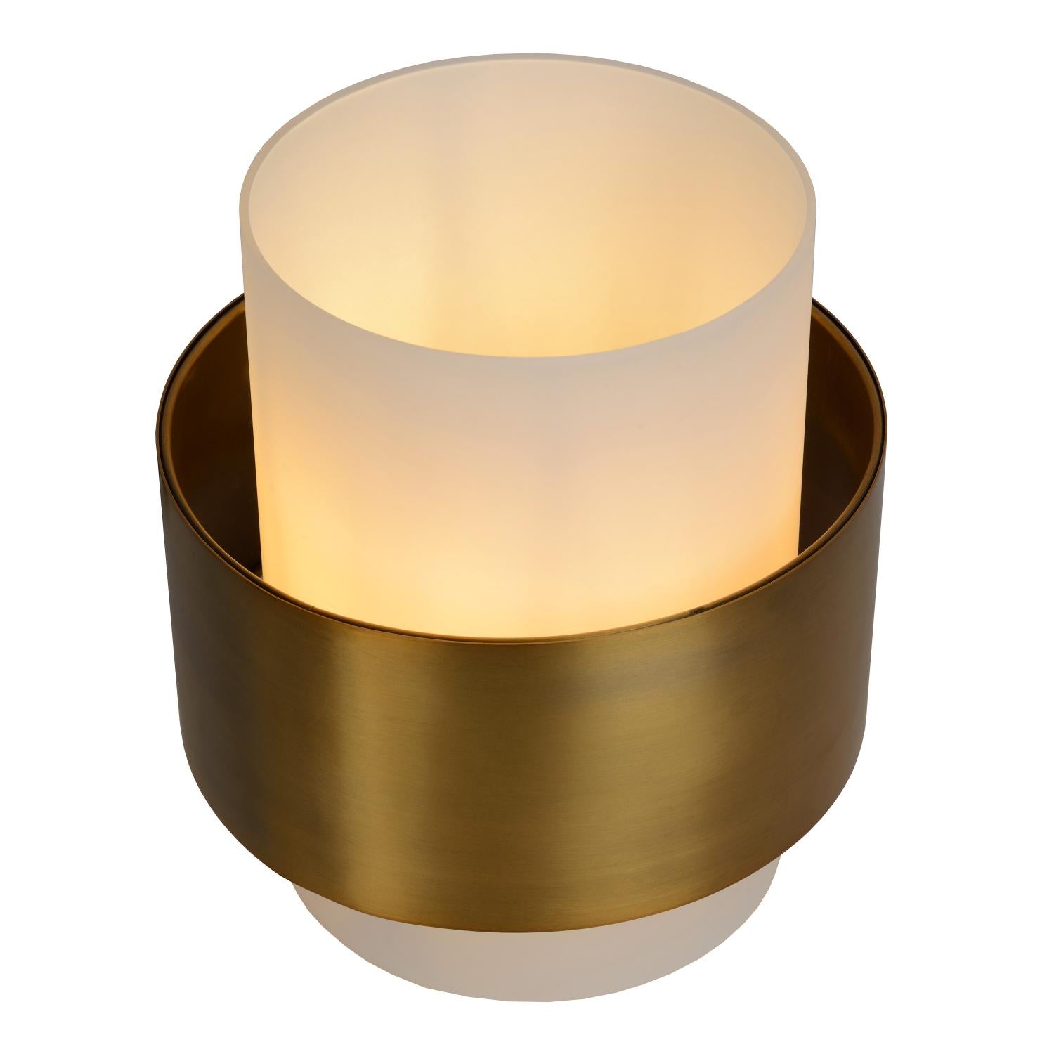 FIRMIN - Tafellamp - Ø 20 cm - 1xE27 - Mat Goud / Messing