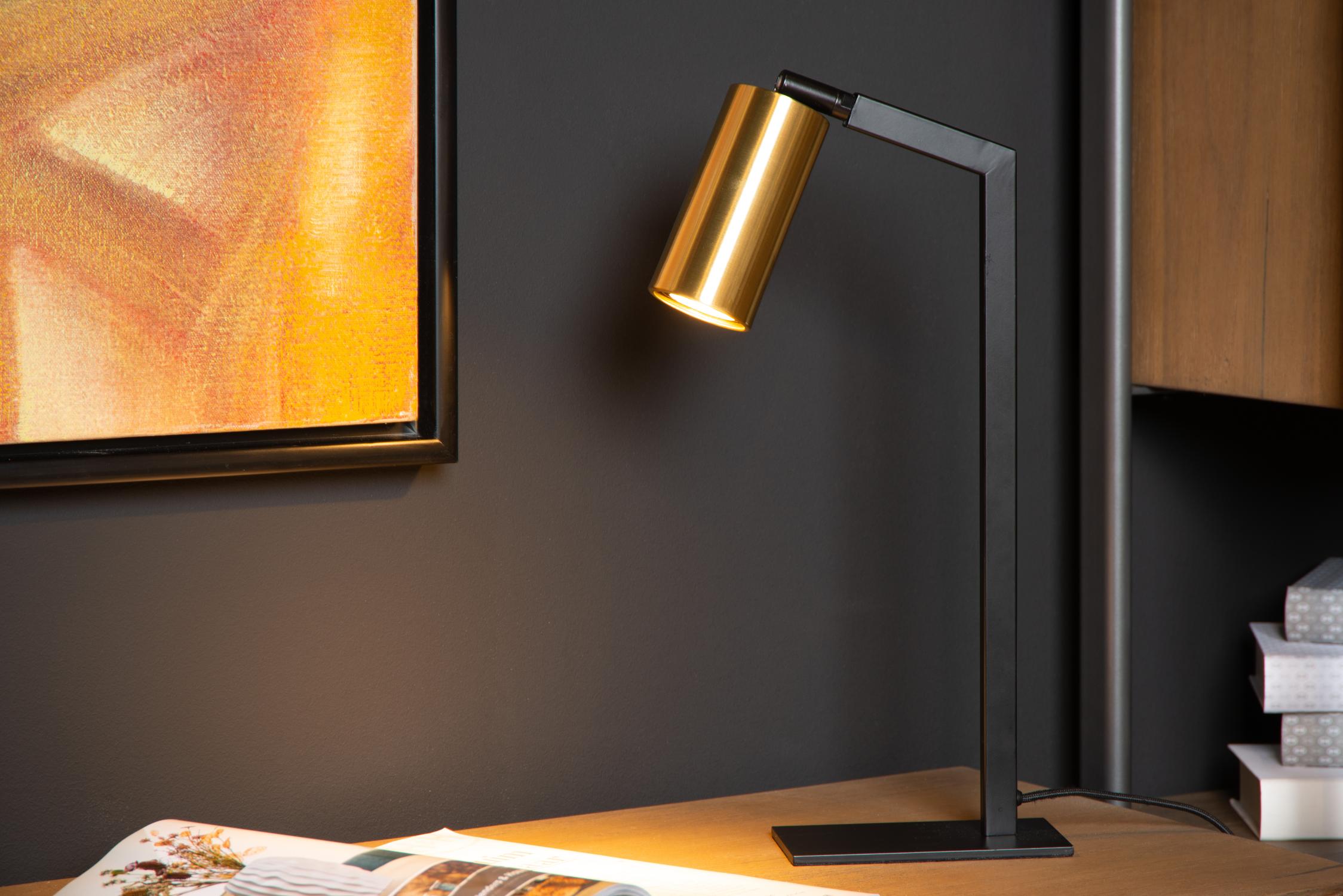 SYBIL - Bureaulamp - 1xGU10 - Zwart