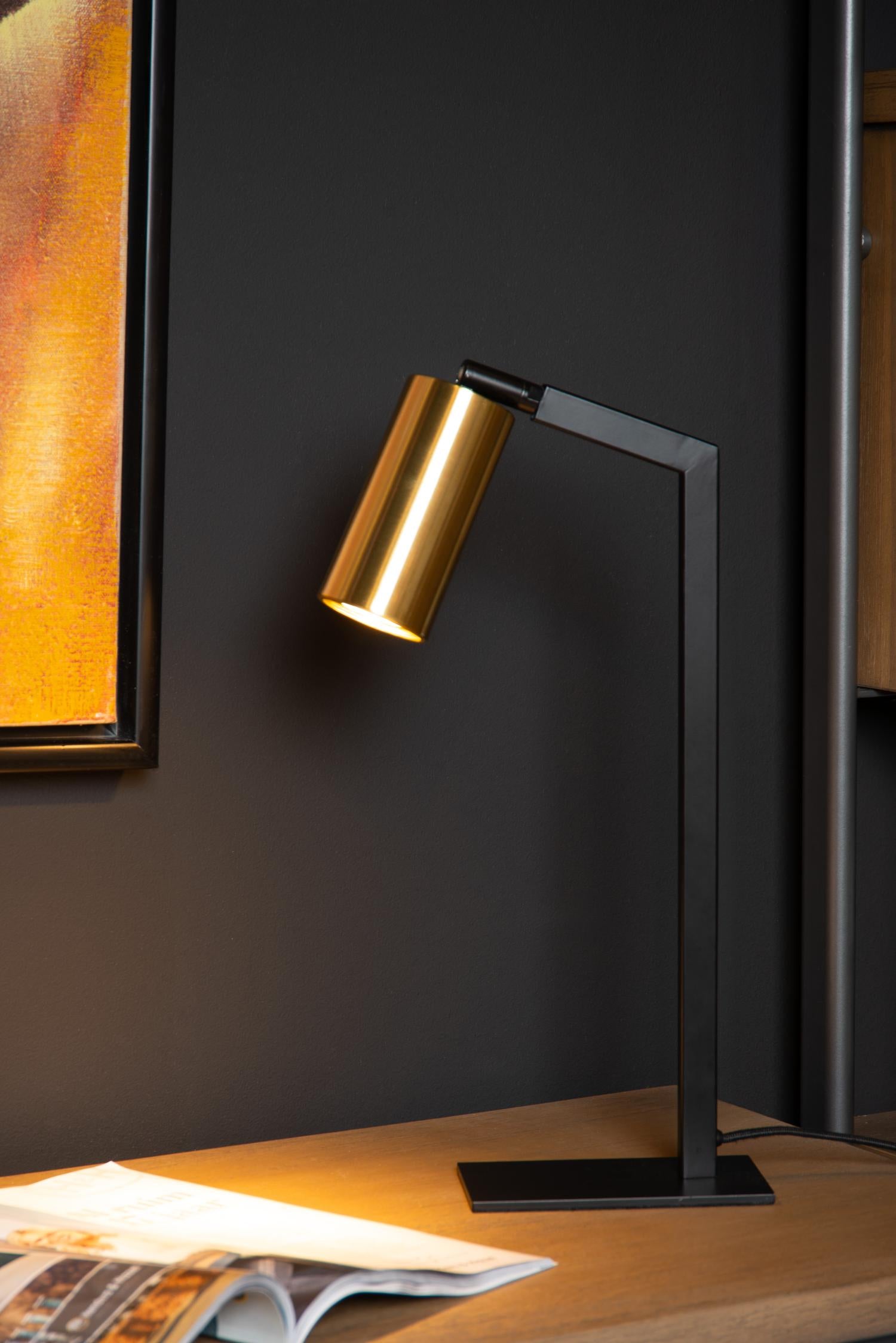 SYBIL - Bureaulamp - 1xGU10 - Zwart