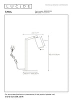 SYBIL - Bureaulamp - 1xGU10 - Zwart