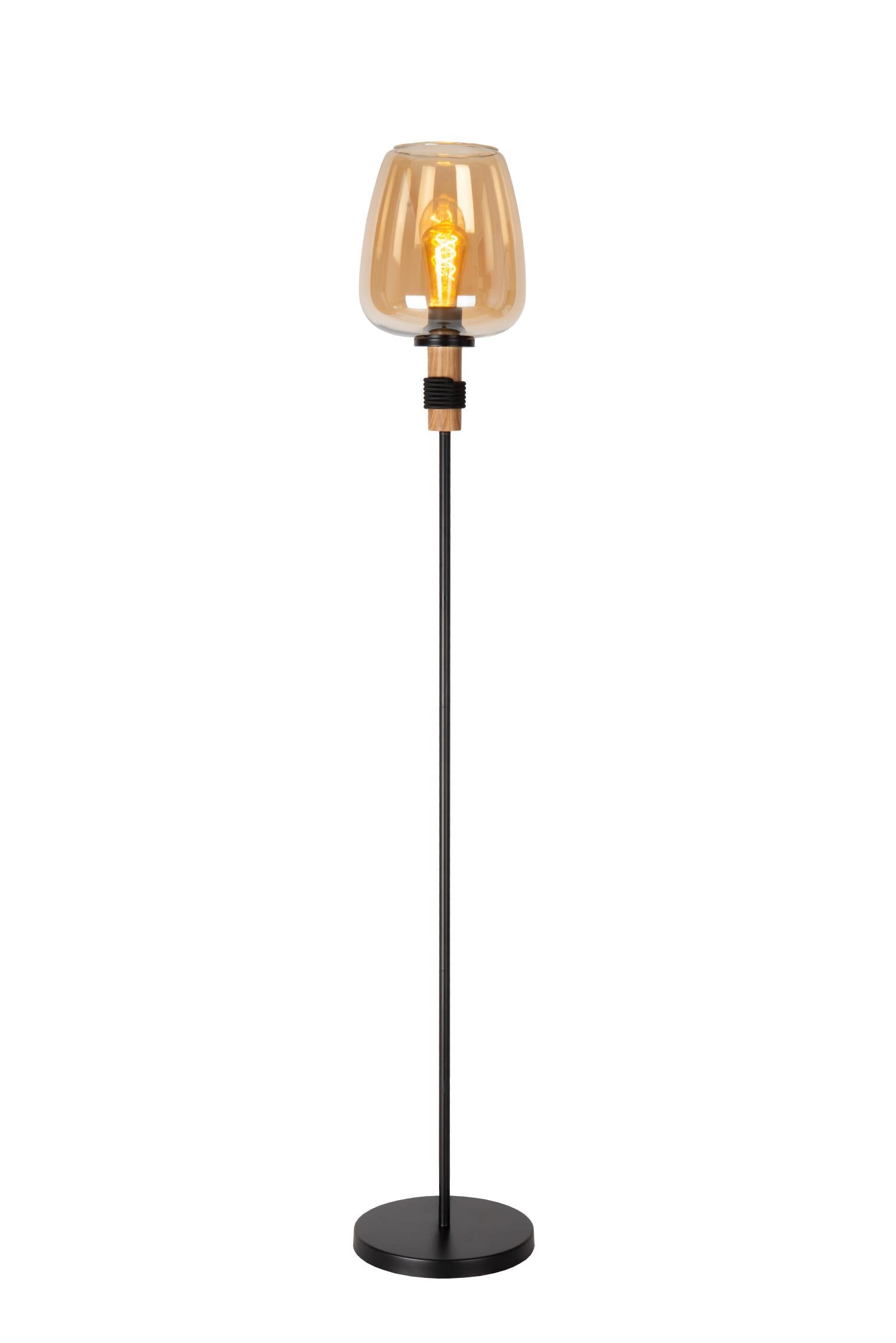 ILONA - Vloerlamp - Ø 34 cm - 1xE27 - Amber