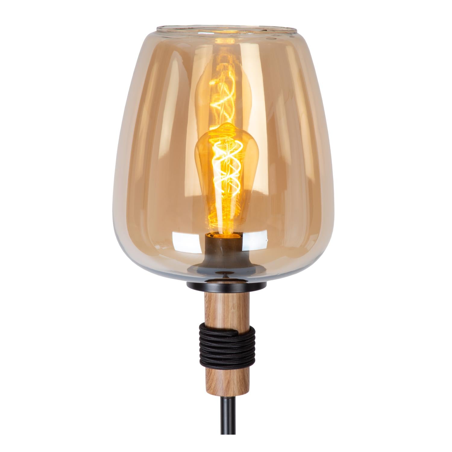 ILONA - Vloerlamp - Ø 34 cm - 1xE27 - Amber