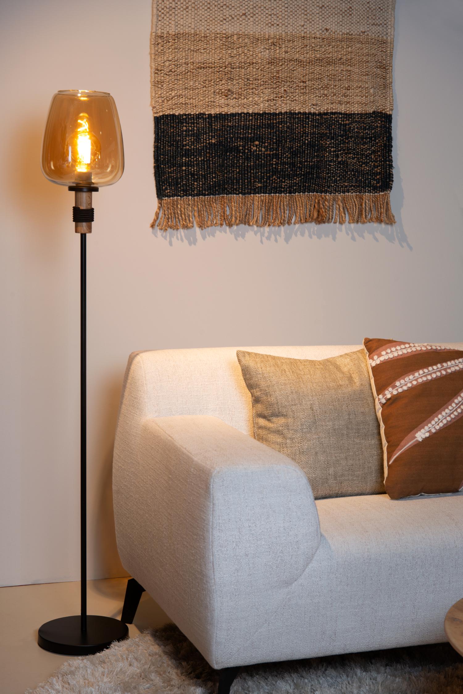 ILONA - Vloerlamp - Ø 34 cm - 1xE27 - Amber