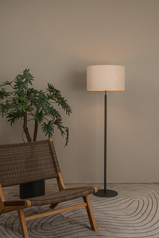 MAYA - Vloerlamp - Ø 45 cm - 1xE27 - Beige