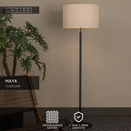 MAYA - Vloerlamp - Ø 45 cm - 1xE27 - Beige