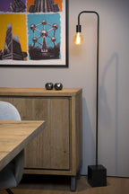 LORIN - Vloerlamp - 1xE27 - Zwart