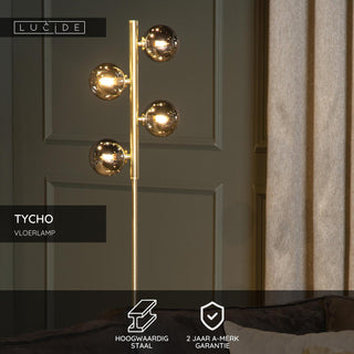 TYCHO - Vloerlamp - 4xG9 - Mat Goud / Messing