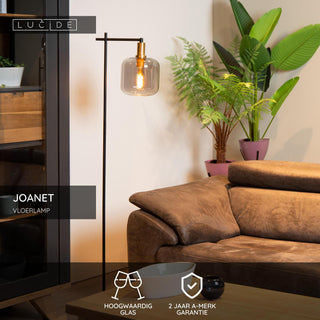 JOANET - Vloerlamp - 1xE27 - Fumé