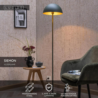 SIEMON - Lampadaire - Ø 35 cm - 1xE27 - Vert