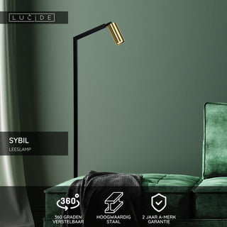 SYBIL - Leeslamp - 1xGU10 - Zwart