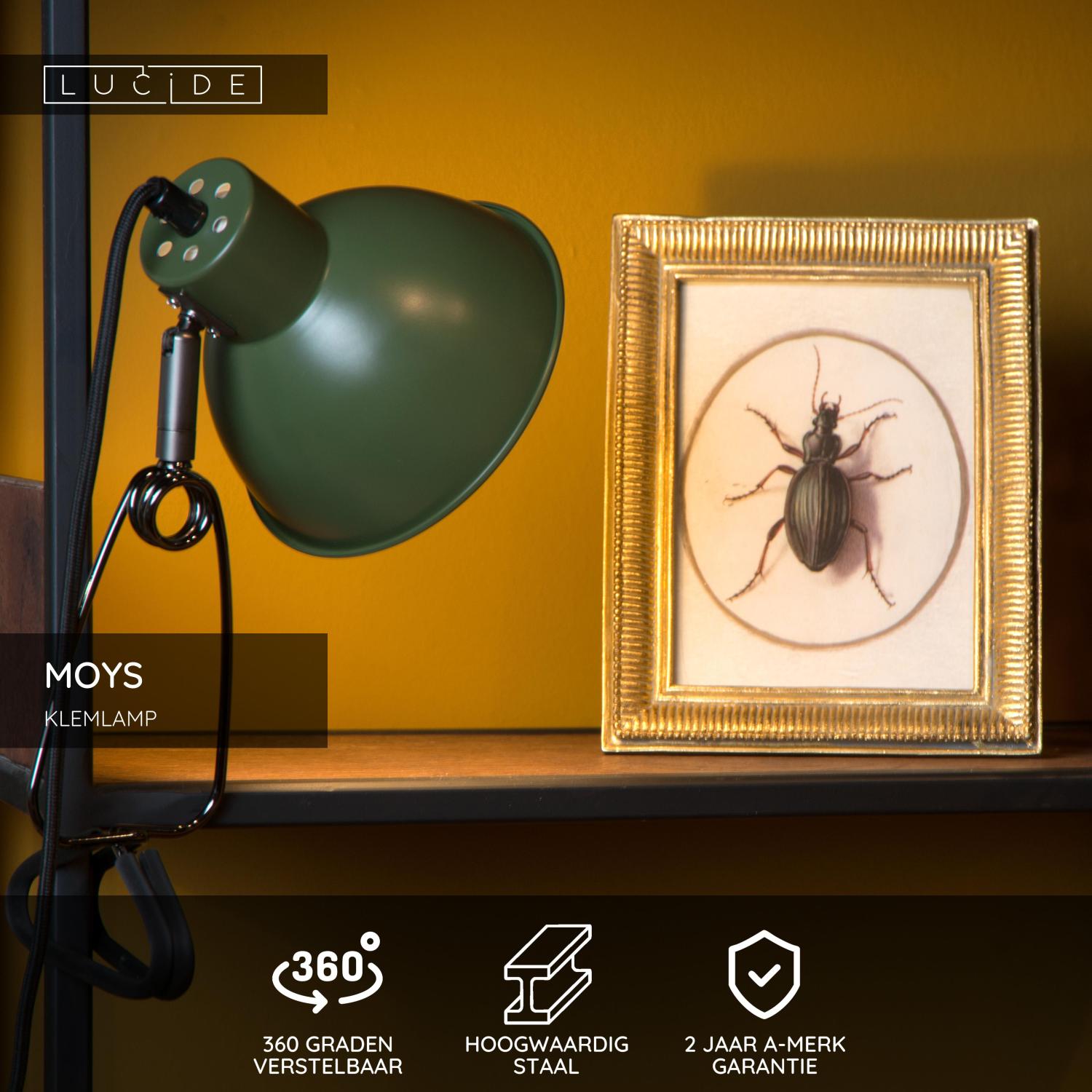 MOYS - Lampe à pince - 1xE27 - Vert