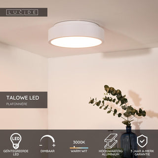 TALOWE LED - Ceiling light - Ø 30 cm - LED Dimmable - 1x20W 3000K - White