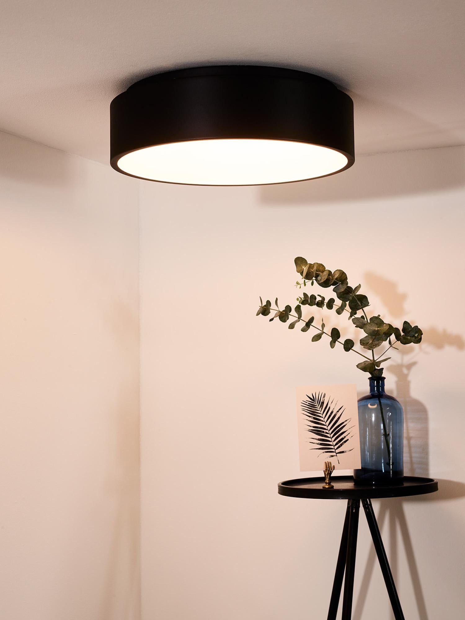 TALOWE LED - Plafonnier - Ø 45,5 cm - LED Var. - 1x30W 3000K - Noir