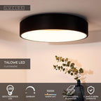 TALOWE LED - Plafonnier - Ø 60 cm - LED Var. - 1x42W 3000K - Noir