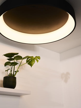 TALOWE LED - Plafonnier - Ø 80 cm - LED Var. - 1x80W 3000K - Noir
