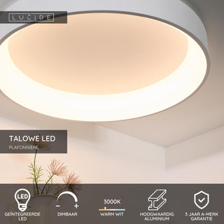 TALOWE LED - Plafonnière - Ø 80 cm - LED Dimb. - 1x80W 3000K - Wit