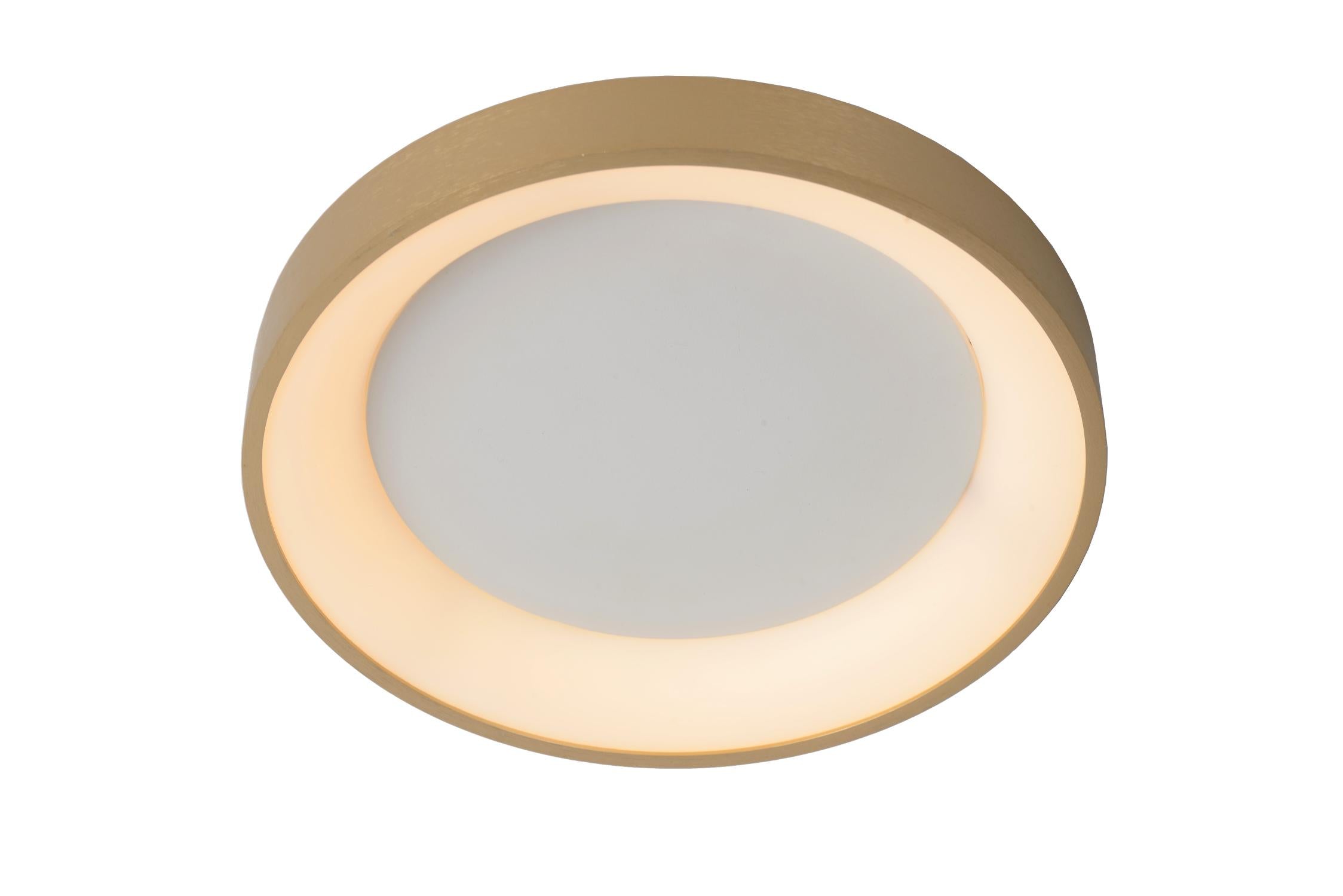 VIDAL - Ceiling light - Ø 28 cm - LED Dimmable - 1x20W 2700K - Matt Gold / Brass