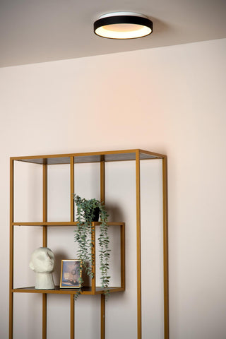 VIDAL - Plafonnière - Ø 28 cm - LED Dimb. - 1x20W 2700K - Zwart