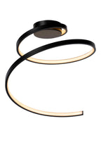 MAXENCE - Plafonnière - Ø 46 cm - LED 3 StepDim - 1x24W 3000K - Zwart