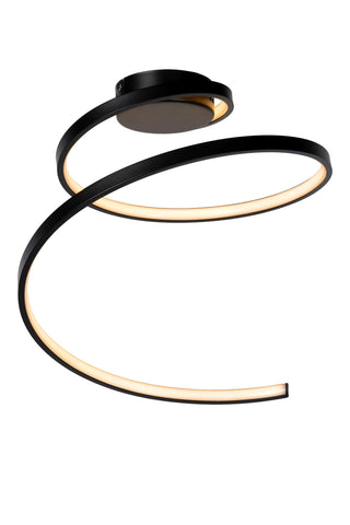 MAXENCE - Plafonnière - Ø 46 cm - LED 3 StepDim - 1x24W 3000K - Zwart
