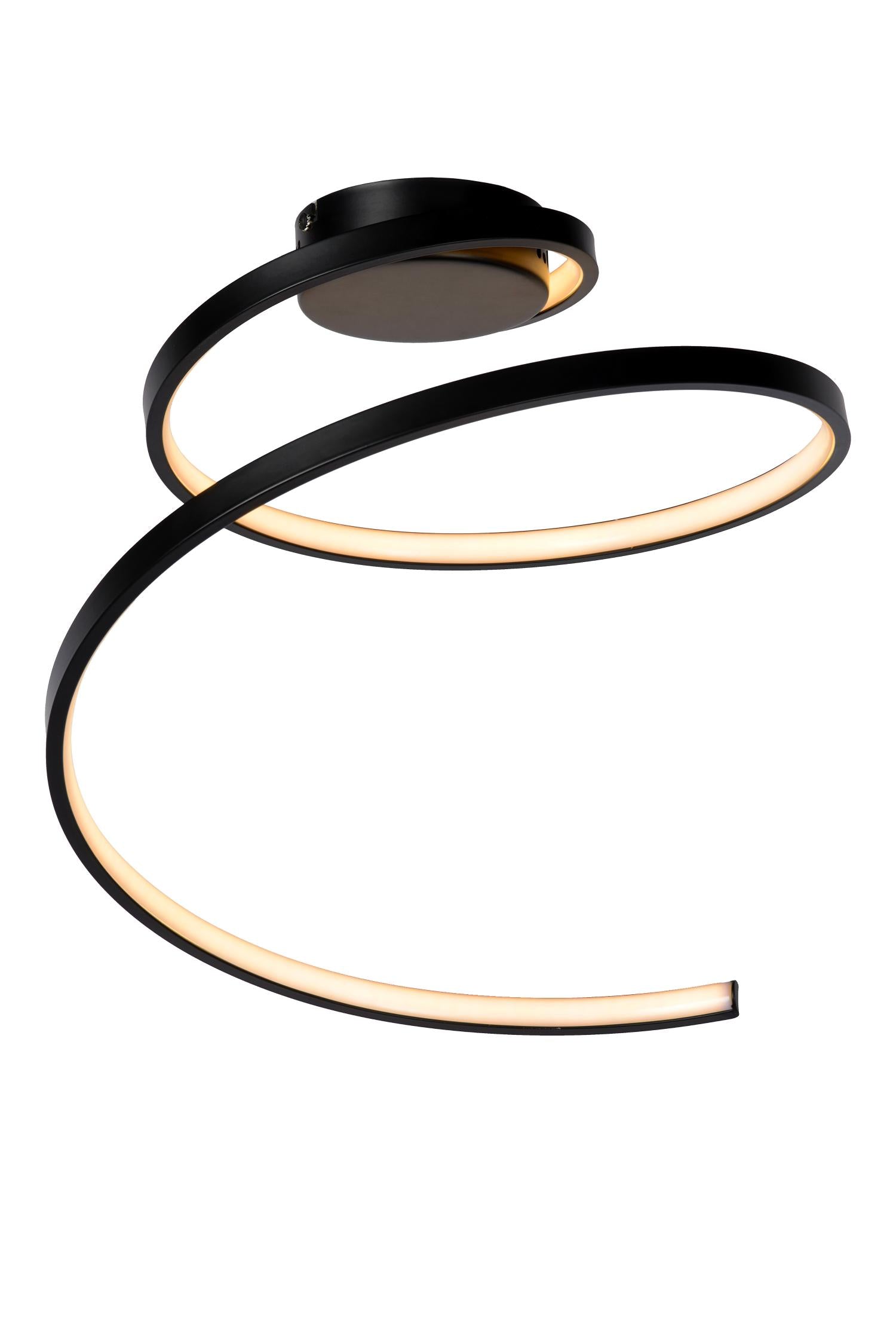 MAXENCE - Plafonnière - Ø 46 cm - LED 3 StepDim - 1x24W 3000K - Zwart
