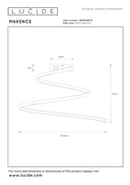 MAXENCE - Plafonnier - Ø 46 cm - LED 3 StepDim - 1x24W 3000K - Blanc