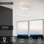 MAXENCE - Plafonnier - Ø 46 cm - LED 3 StepDim - 1x24W 3000K - Blanc
