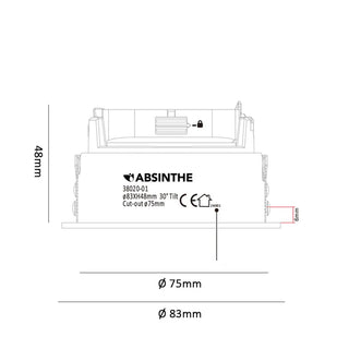 Flex Adjustable Inbouwarmatuur