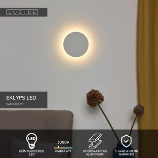 EKLYPS LED - Wall light - Ø 15 cm - LED - 1x7W 3000K - White
