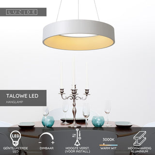 TALOWE LED - Suspension - Ø 60 cm - LED Var. - 1x39W 3000K - Blanc