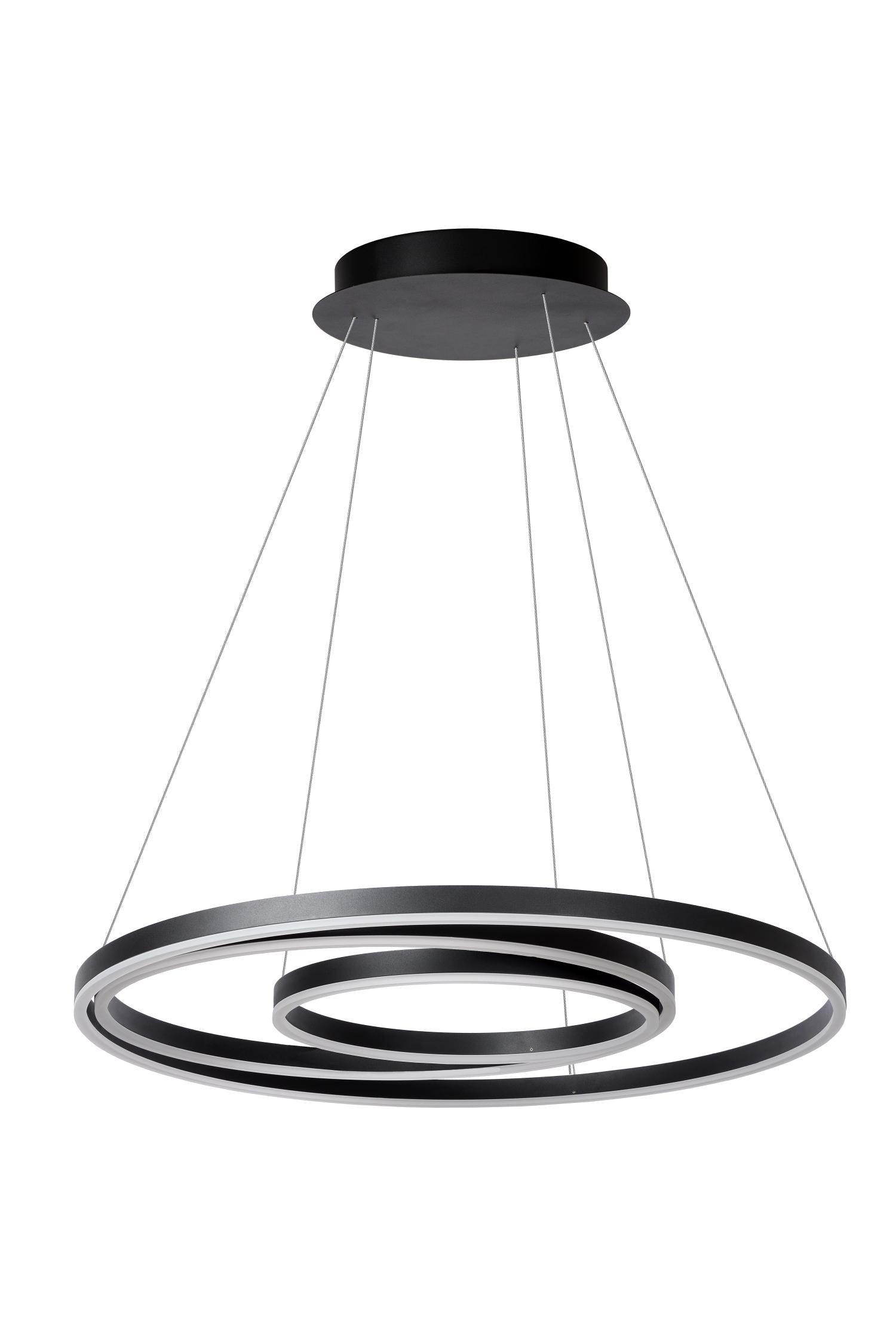 TRINITI - Suspension - Ø 80 cm - LED Var. - 3000K - Noir