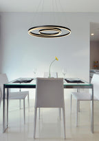 TRINITI - Suspension - Ø 80 cm - LED Var. - 3000K - Noir