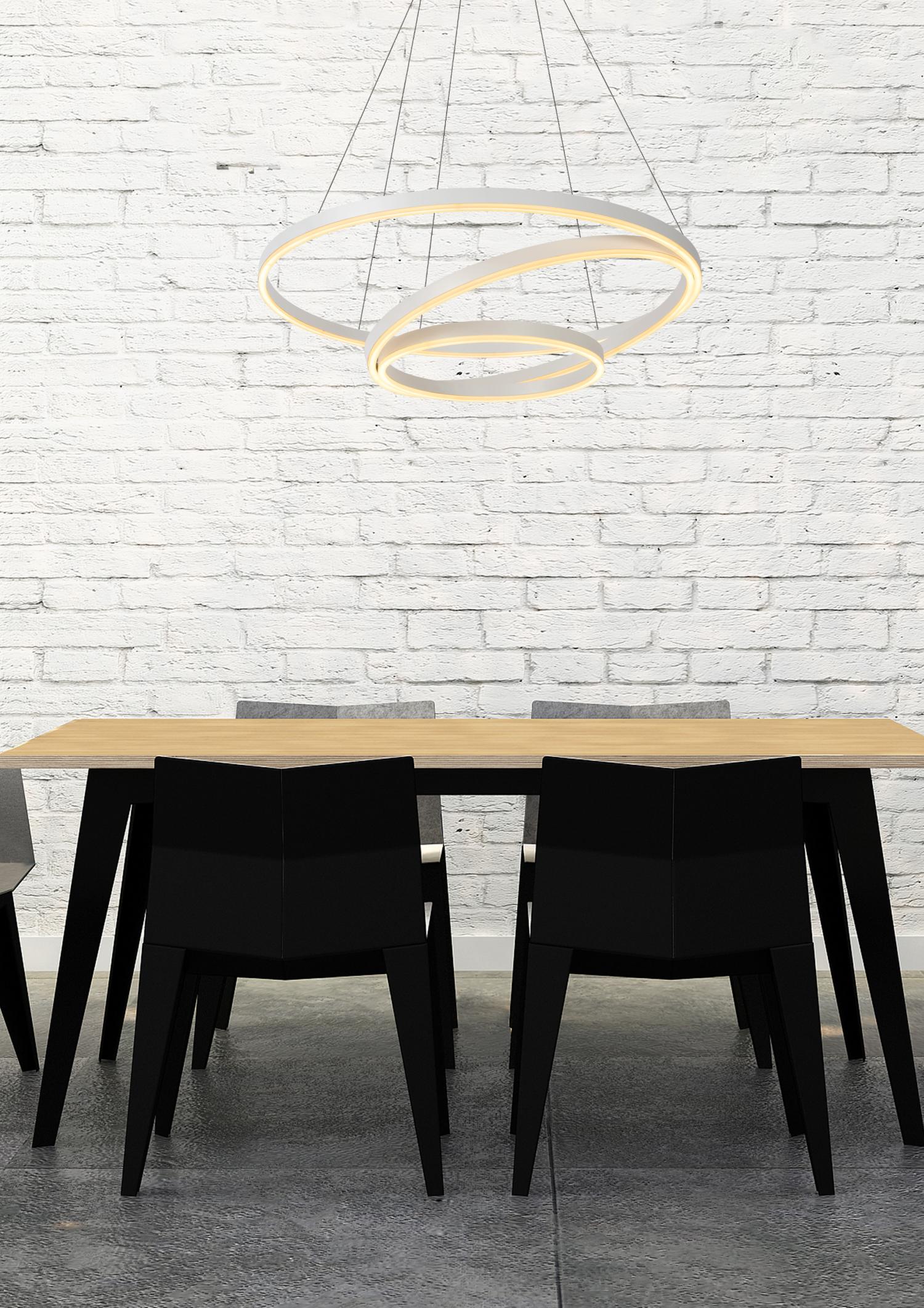 TRINITI - Hanglamp - Ø 80 cm - LED Dimb. - 3000K - Wit