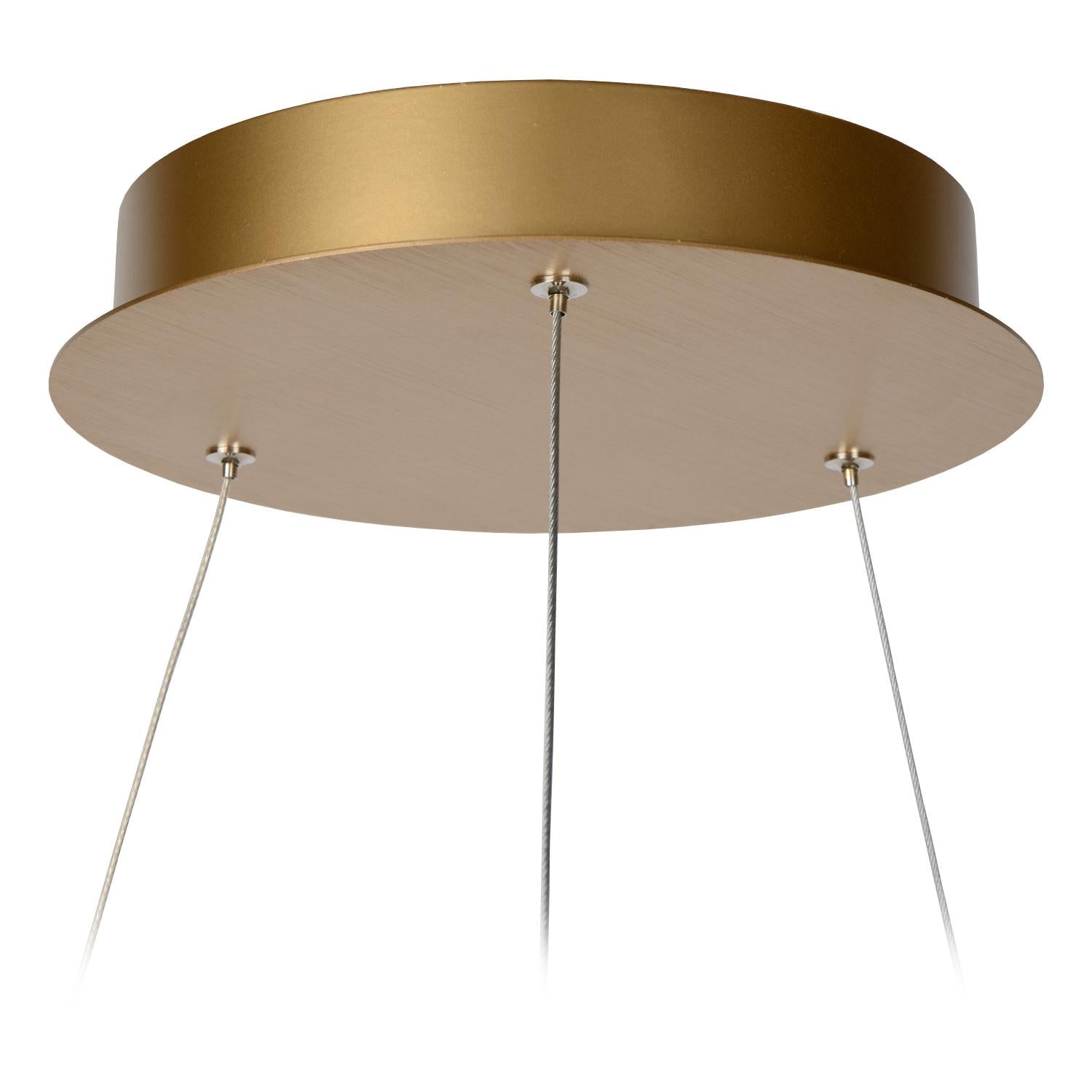VIDAL - Pendant light - Ø 58 cm - LED Dimmable - 1x48W 2700K - Matt Gold / Brass