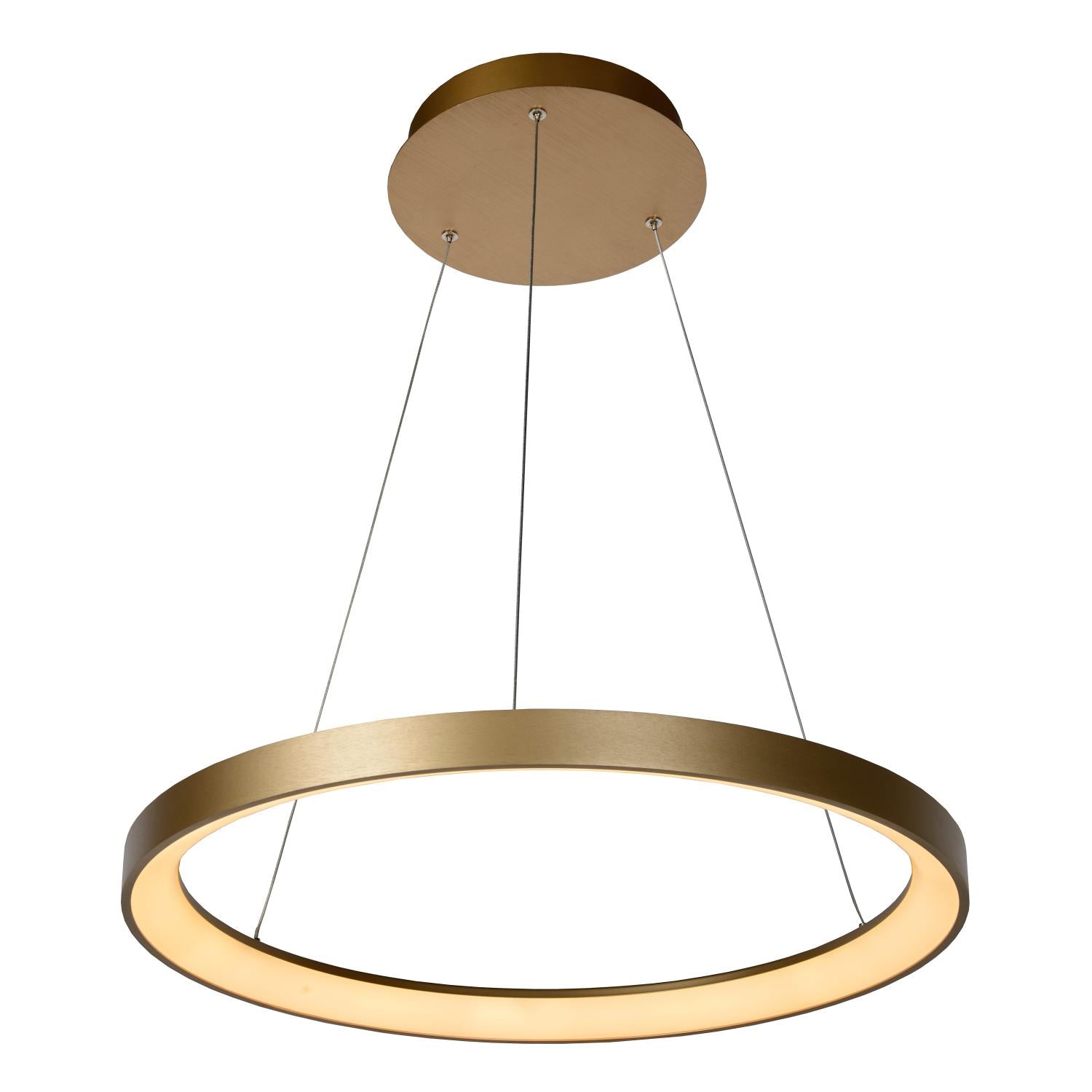 VIDAL - Pendant light - Ø 58 cm - LED Dimmable - 1x48W 2700K - Matt Gold / Brass