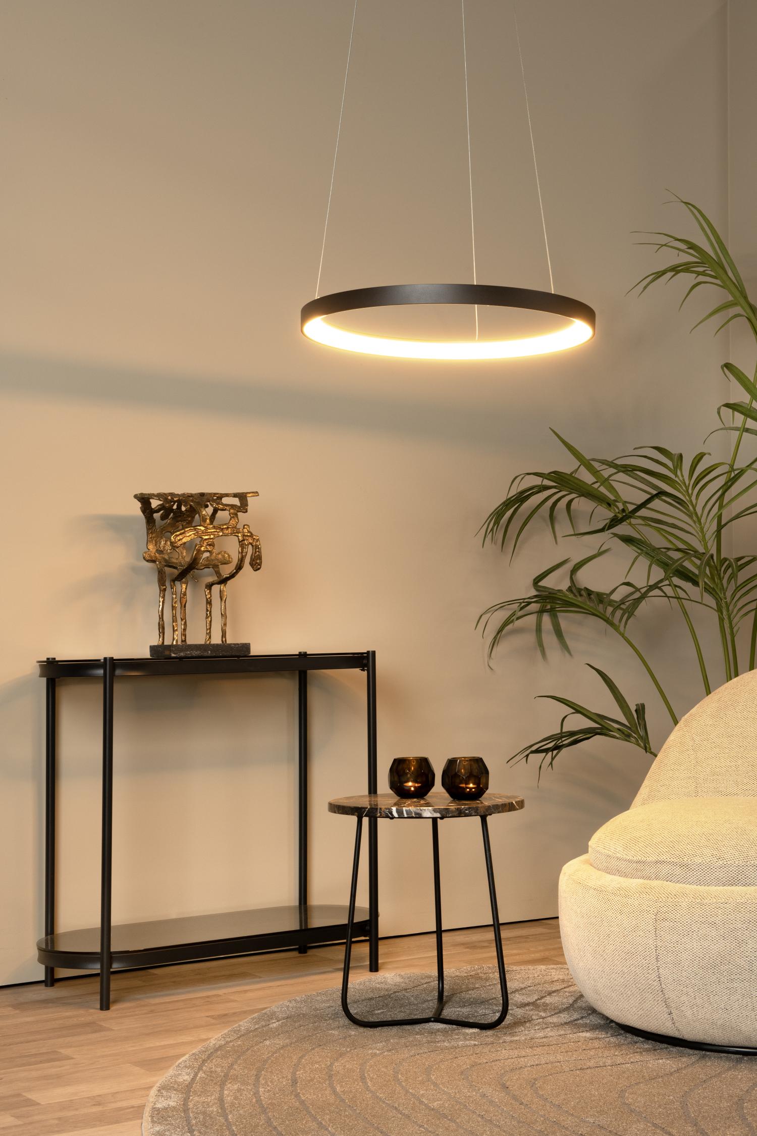 VIDAL - Pendant light - Ø 58 cm - LED Dimmable - 1x48W 2700K - Black