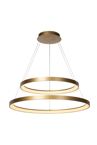 VIDAL - Hanglamp - Ø 78 cm - LED Dimb. - 1x92W 2700K - Mat Goud / Messing