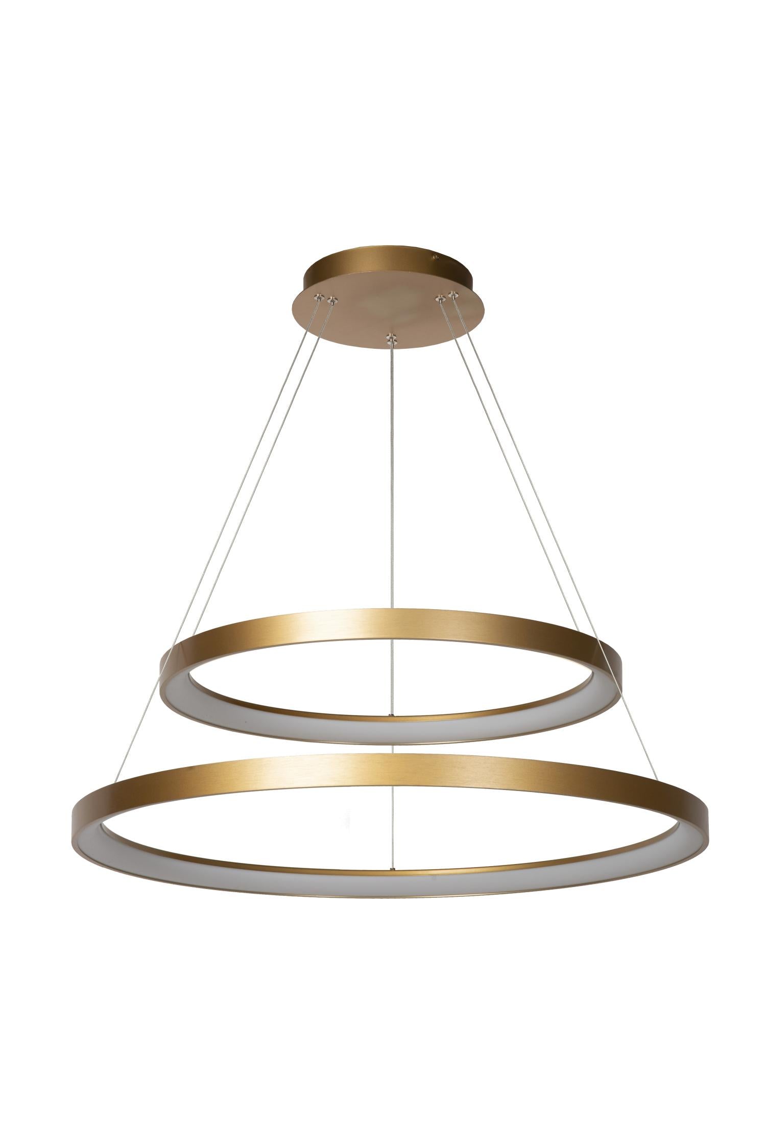 VIDAL - Suspension - Ø 78 cm - LED Dimmable - 1x92W 2700K - Or mat / Laiton