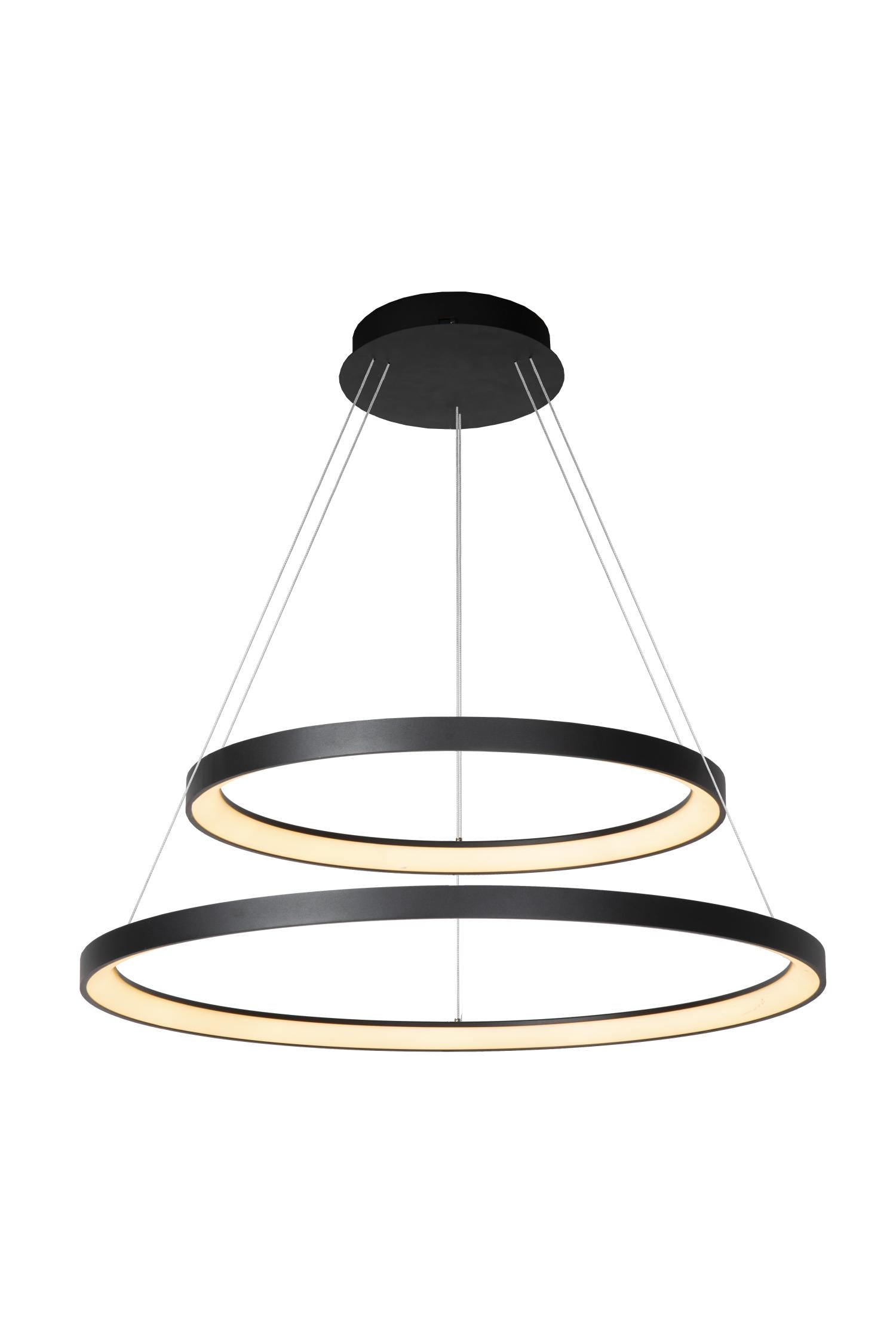 VIDAL - Suspension - Ø 78 cm - LED Dimmable - 1x92W 2700K - Noir