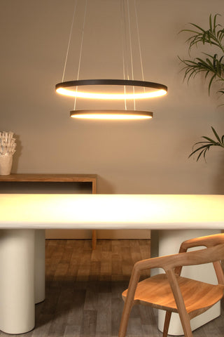 VIDAL - Pendant light - Ø 78 cm - LED Dimmable - 1x92W 2700K - Black