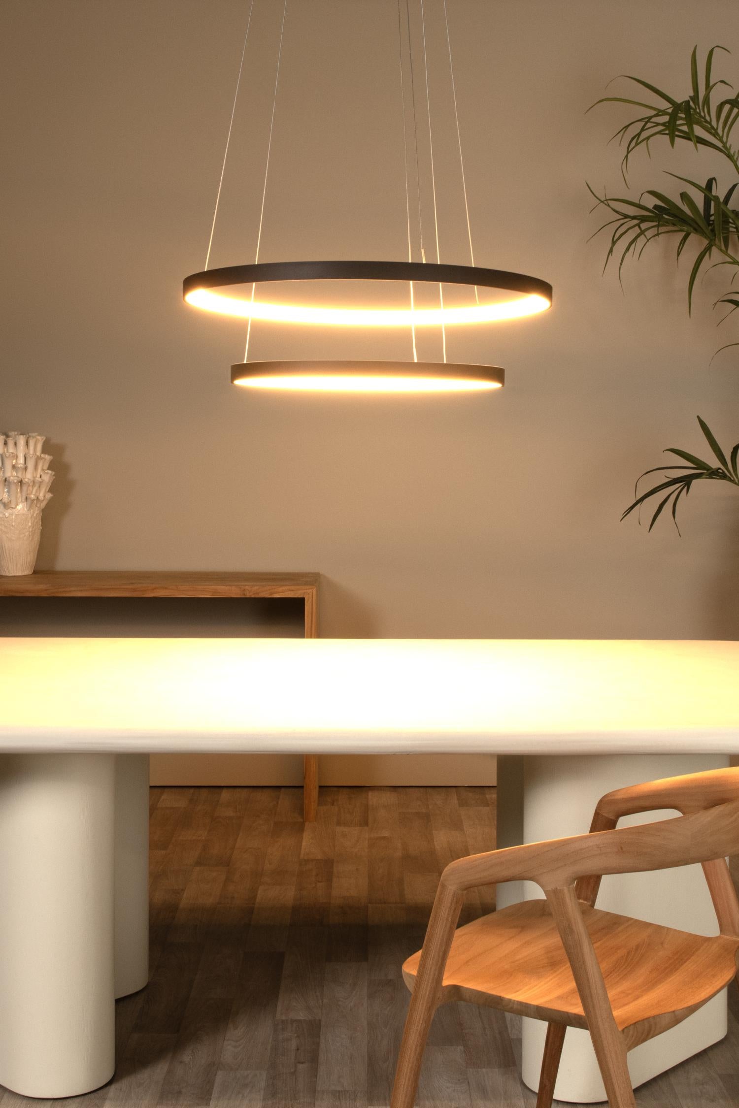 VIDAL - Suspension - Ø 78 cm - LED Dimmable - 1x92W 2700K - Noir