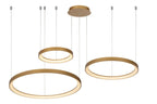 VIDAL - Hanglamp - Ø 78 cm - LED Dimb. - 1x120W 2700K - Mat Goud / Messing
