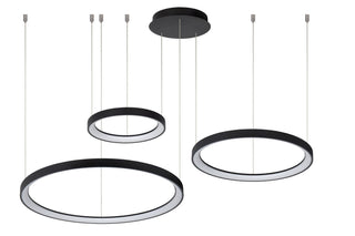 VIDAL - Suspension - Ø 78 cm - LED Dimmable - 1x120W 2700K - Noir