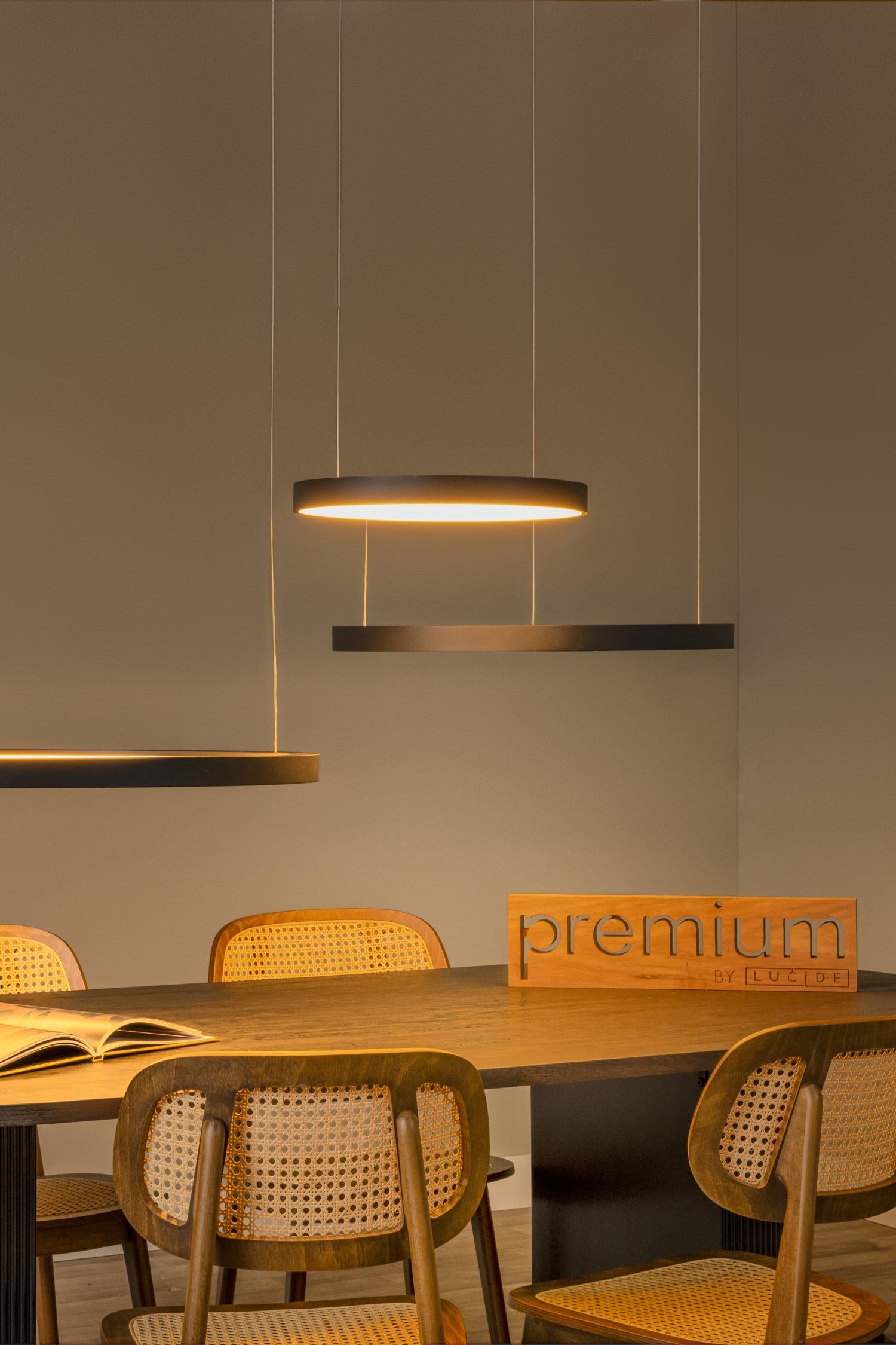 VIDAL - Suspension - Ø 78 cm - LED Dimmable - 1x120W 2700K - Noir