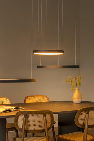 VIDAL - Suspension - Ø 78 cm - LED Dimmable - 1x120W 2700K - Noir