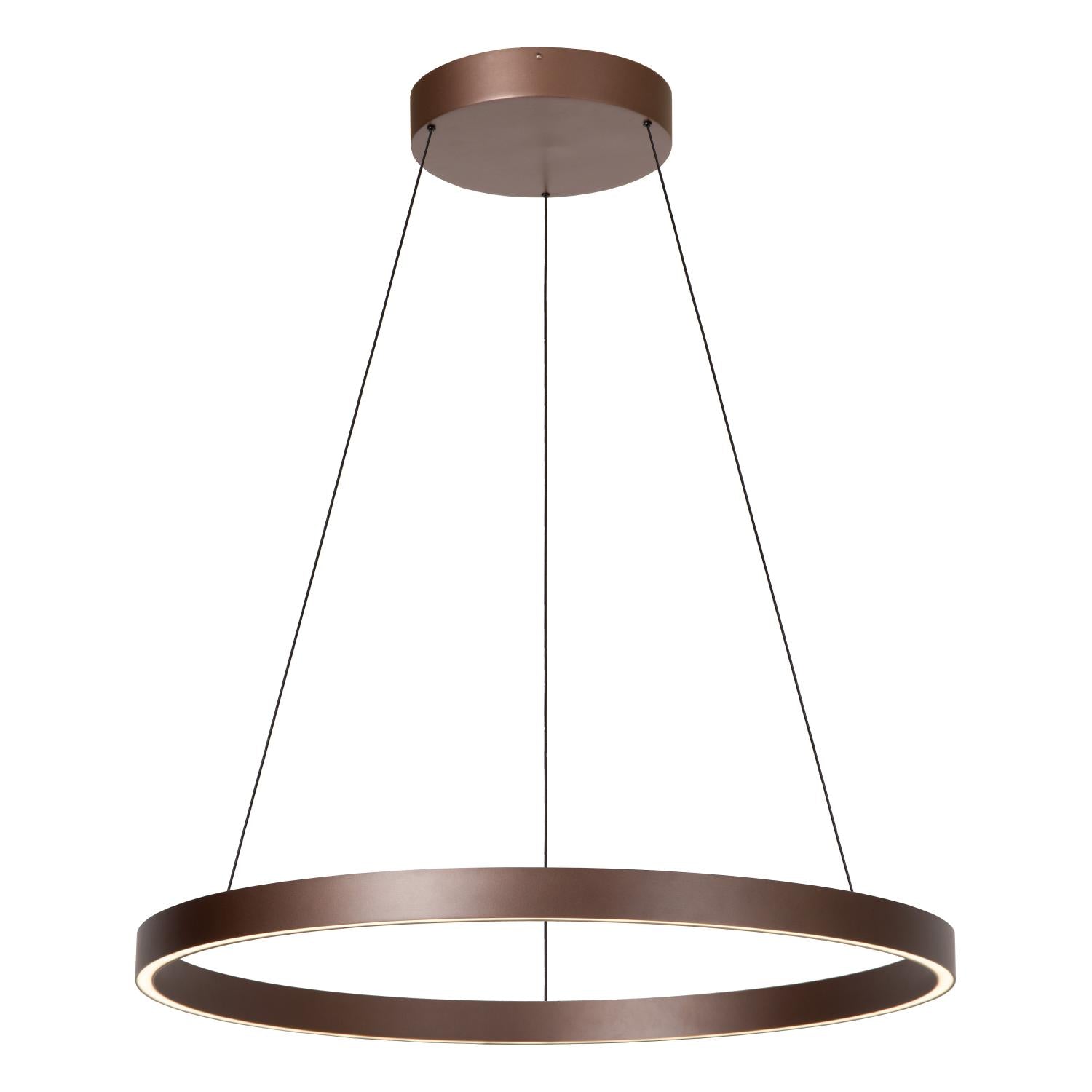 LIANE - Suspension - Ø 80 cm - LED Var. - CCT - 2x36W 2700K/4000K - Adapté aux plafonds hauts - Brun rouille | Vibes
