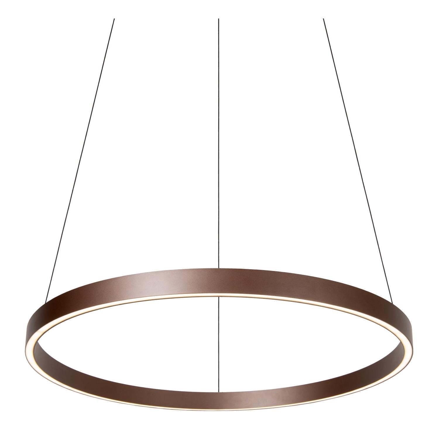 LIANE - Suspension - Ø 80 cm - LED Var. - CCT - 2x36W 2700K/4000K - Adapté aux plafonds hauts - Brun rouille | Vibes