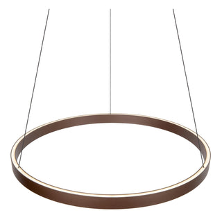 LIANE - Suspension - Ø 80 cm - LED Var. - CCT - 2x36W 2700K/4000K - Adapté aux plafonds hauts - Brun rouille | Vibes