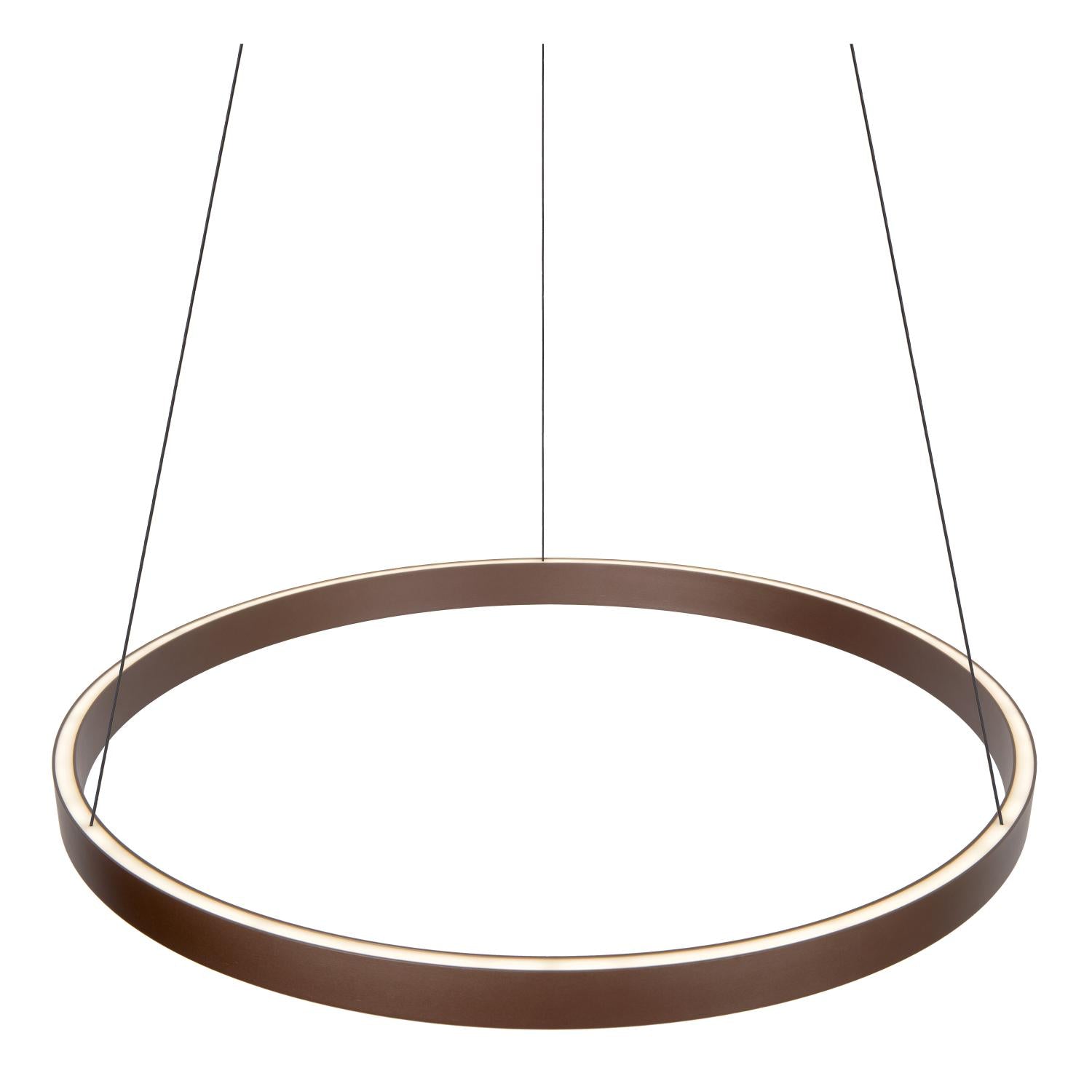 LIANE - Suspension - Ø 80 cm - LED Var. - CCT - 2x36W 2700K/4000K - Adapté aux plafonds hauts - Brun rouille | Vibes
